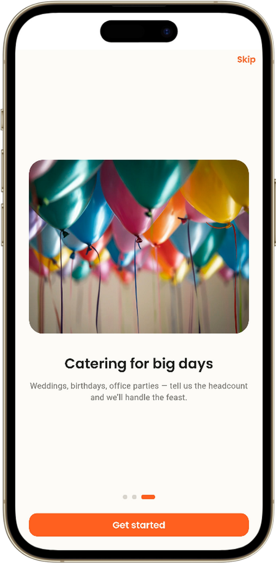 Savora bulk catering for events